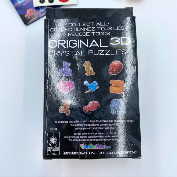 BePuzzled Original 3D Crystal Puzzle Brown Teddy Bear Level 1 41 Pc. W/ Stickers - Picture 5 of 7